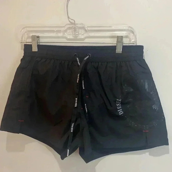 Diesel Woman Black Swim Shorts Sz Small - Picture 1 of 8